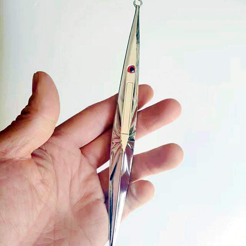 Long Silver Slow Pitch Jig, 100–600 g (3.5–21 oz) – product photo