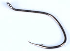 Offset Live Bait Hook, Size 6/0, Long Shank, Silver – product photo