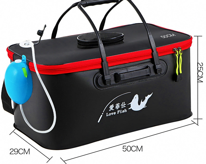 Collapsible EVA Live Fish Bucket, 18–70 cm (7–28 in) – product photo