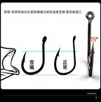 Iseama Tube-Eye Barbed Bait Hooks, Bent Point, Sizes 1–22 – product photo