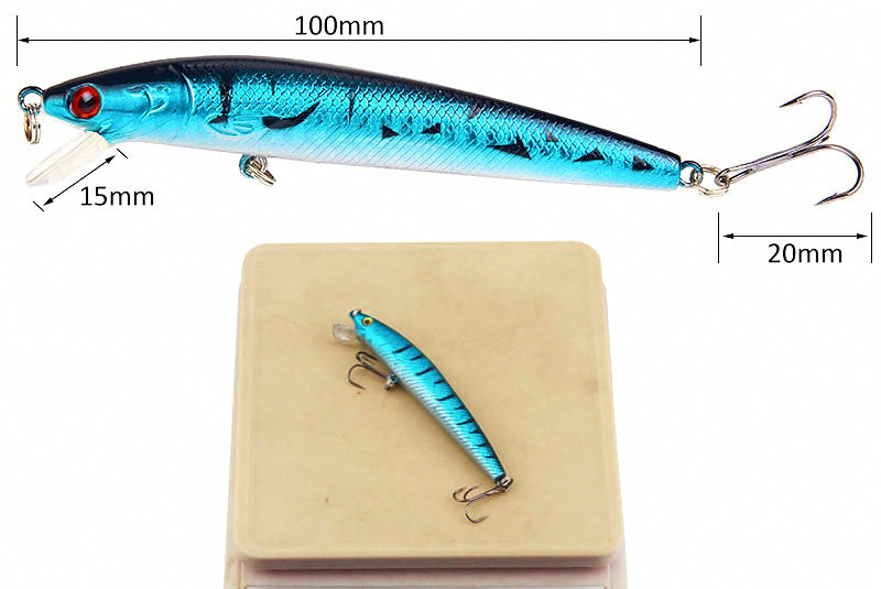 Floating Minnow Hard Bait with Rattle Beads, Long Casting – product photo