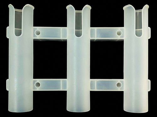 ABS Boat Fishing Rod Holder, Black or Clear White – product photo