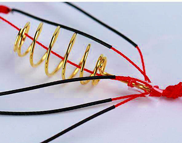 Spring Explosion Hook Rig, 4 Sets per Box, Sizes 6–14 – product photo