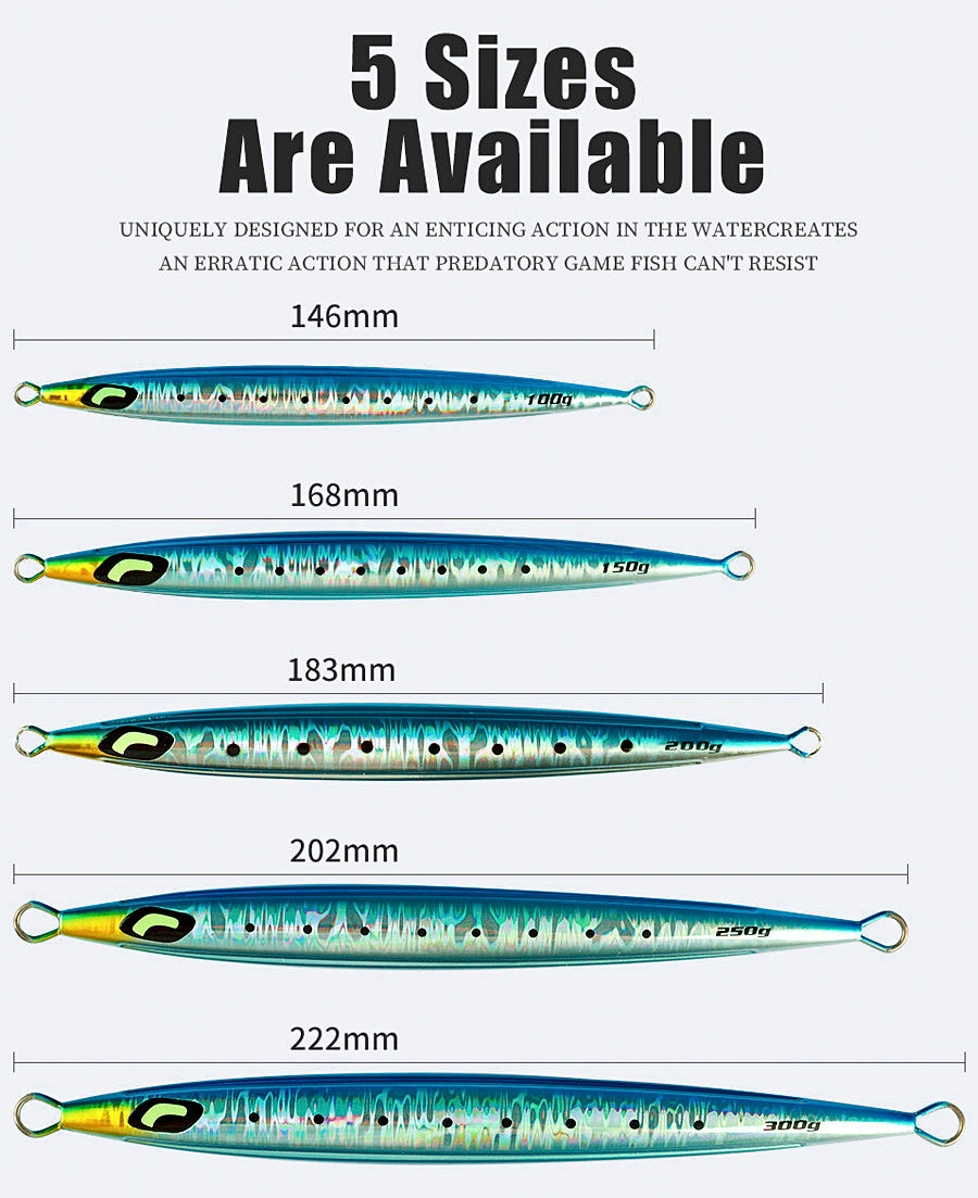 Saltwater Metal Jig, 100–300 g (3.5–10.6 oz) – product photo