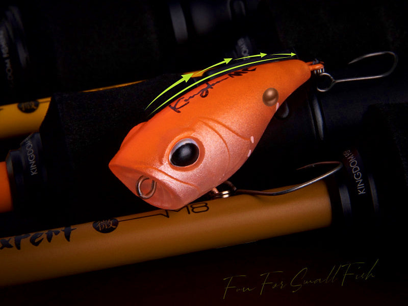 Micro Popper Topwater Lure, Single Hook, 27–37 mm (1.1–1.5 in) – product photo