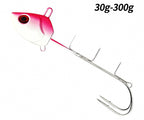 Pink Lead Head Jig with Double Hooks, 30–300 g (1–10.6 oz) – product photo