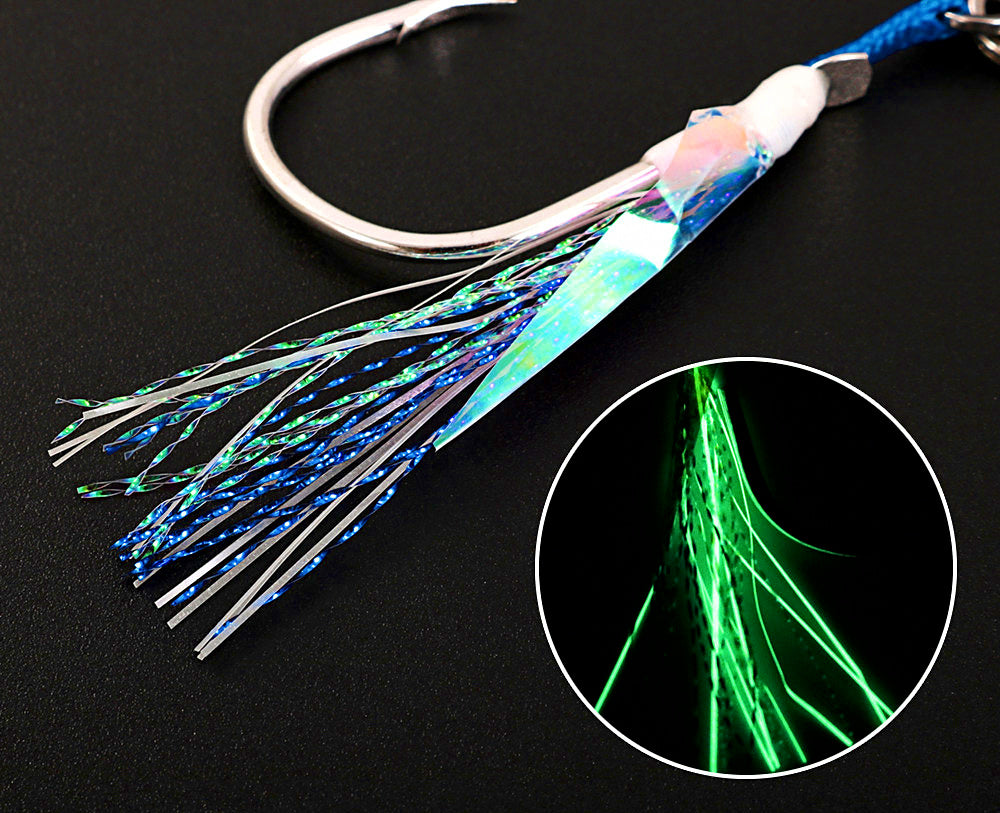Single Assist Hook, Steel Wire, Barbed, Sizes 1 to 4/0 – product photo