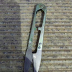 Mini U-Shape Line Snips, Gold Carbon Steel Scissors – product photo