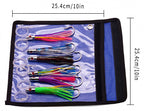 5 in Metal Head Trolling Squid Skirt Lure, Glow – product photo
