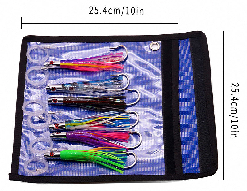 5 in Metal Head Trolling Squid Skirt Lure, Glow – product photo