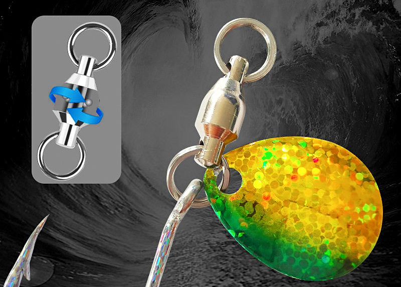 Spinner Blade Single-Hook Metal Jig, 5-Pack – product photo