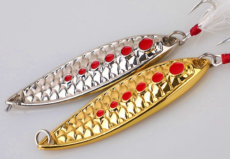 Casting Spoon with Feathered Hook, 3–20 g (0.1–0.7 oz) – product photo
