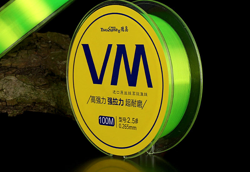 Green Nylon Fishing Line, Main/Leader, No. 2–No. 7 – product photo