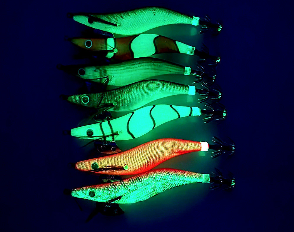 Glow Squid Jig, Shrimp-Style Umbrella Hook, Sizes 2.0–3.0 – product photo