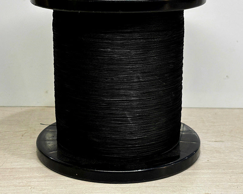 Semi-Stiff 8-Strand PE Braid Leader Line, Black – product photo