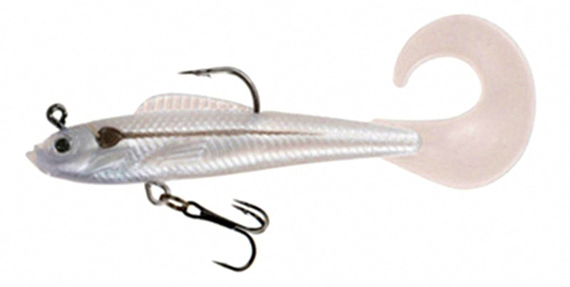 Curly Tail Soft Lure with Lead Jig Head, 9 cm (3.5 in), 9.5 g – product photo