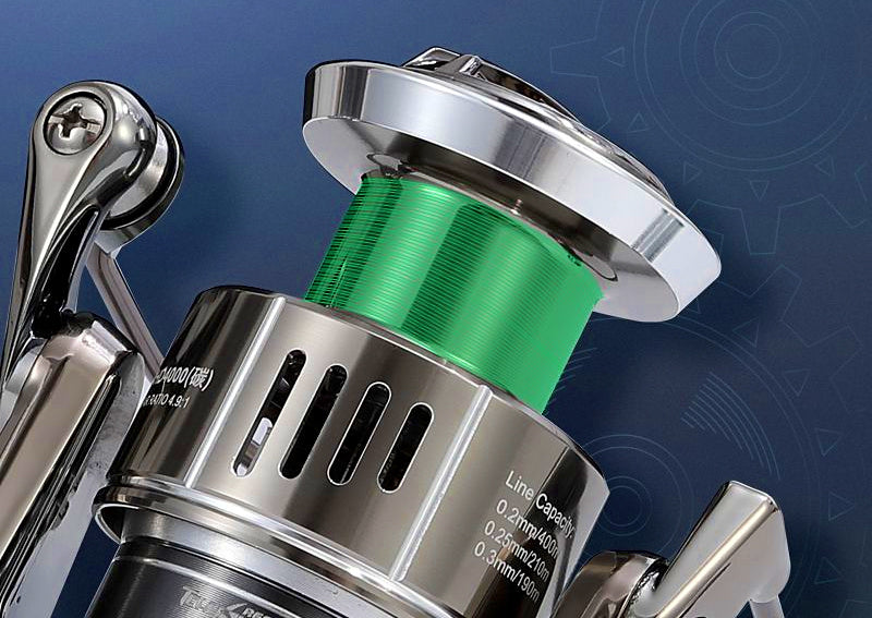 Spinning Reel, Metal Spool, 17 Bearings, Sizes 1500–6000 – product photo