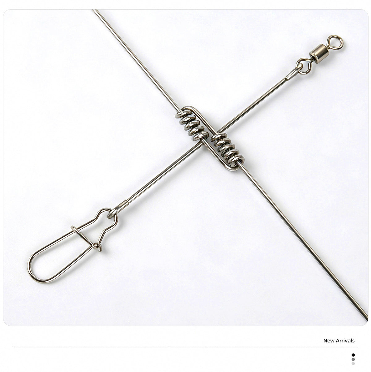 Boat Fishing Wire Boom Rig, Soft Arm, 60 or 80 cm (24/31 in) – product photo