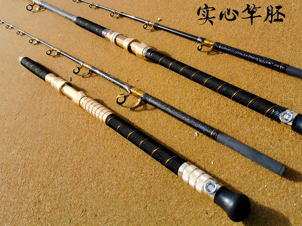 Solid Fiberglass Boat Rod, Extra Hard, Electric Reel – product photo