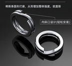Stainless Steel Double Split Rings, Sizes 000–12, 50 or 100 pcs – product photo