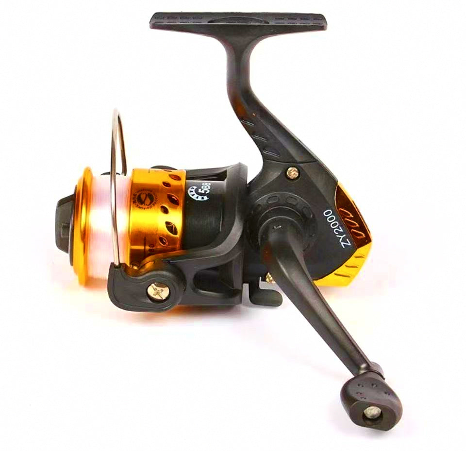 Small Spinning Reel, 200 Size, Nylon Body, With or Without Line – product photo