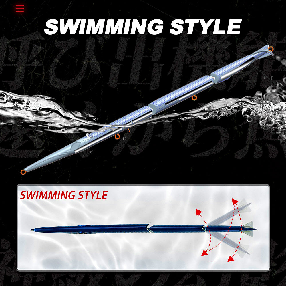 3-Section Sinking Pencil Lure, 180 mm 22 g / 255 mm 30.6 g – product photo