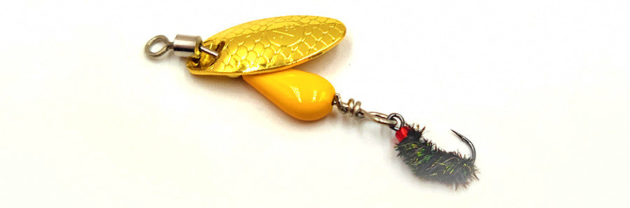 Compound Spinner Spoon Lure, 2.7 g & 4.7 g (0.1 & 0.17 oz) – product photo