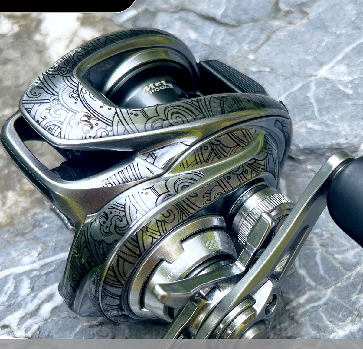 Baitcasting Reel Body Protective Film, 3D Wrap – product photo