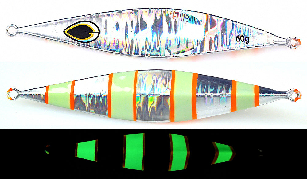 Spoon Metal Jig, UV Laser Concave, 60–80 g (2.1–2.8 oz) – product photo