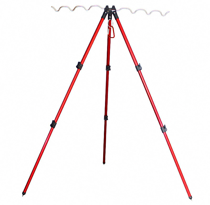 Telescoping Aluminum Tripod Rod Holder, Shore & Raft Fishing – product photo