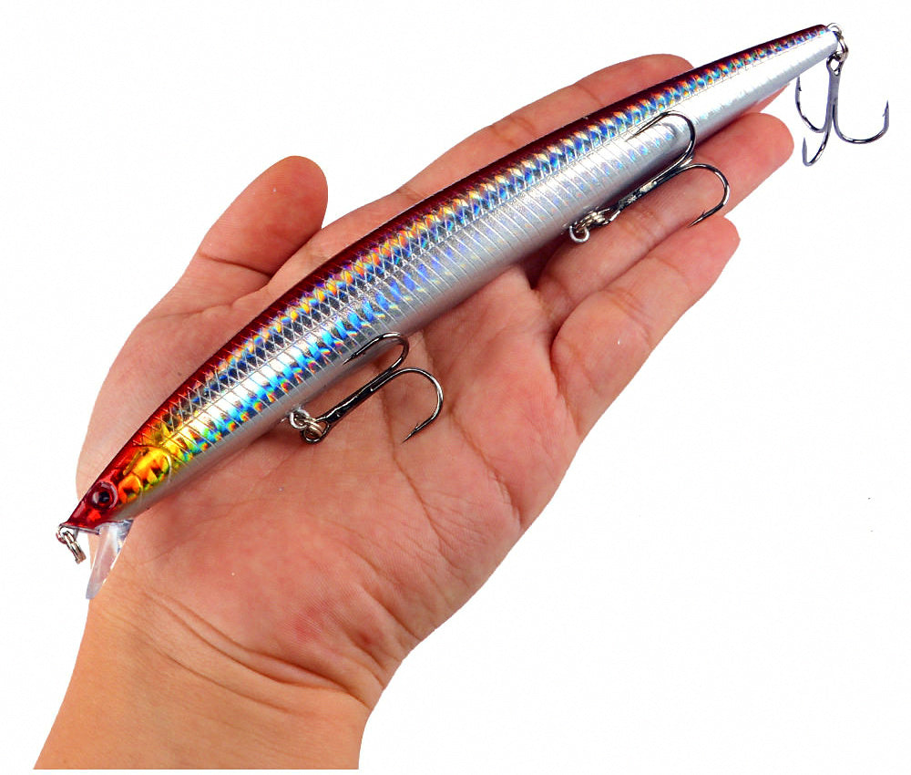 Floating Minnow Hard Bait, 18 cm (7 in), 24 g (0.85 oz) – product photo