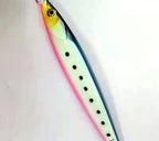Slow Pitch Jig, 200 g (7.1 oz), Glow Red Head or Yellow-Green Back – product photo