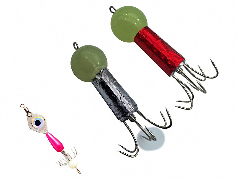 Glow Octopus Squid Jig, Saltwater Boat Fishing Lure – product photo
