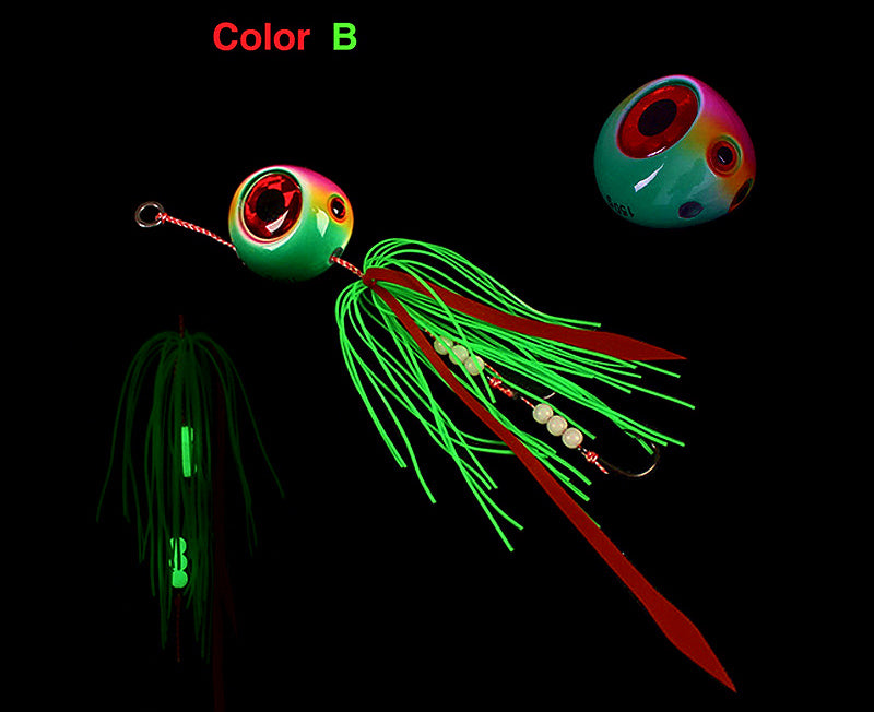 Glow Slow Pitch Jig with Assist Hook, 60–300 g (2.1–10.6 oz) – product photo