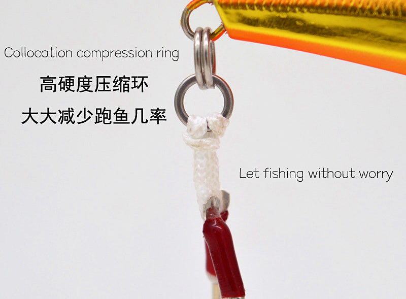 Slow Pitch Double Assist Hooks, Braided Line, 2 Pairs – product photo