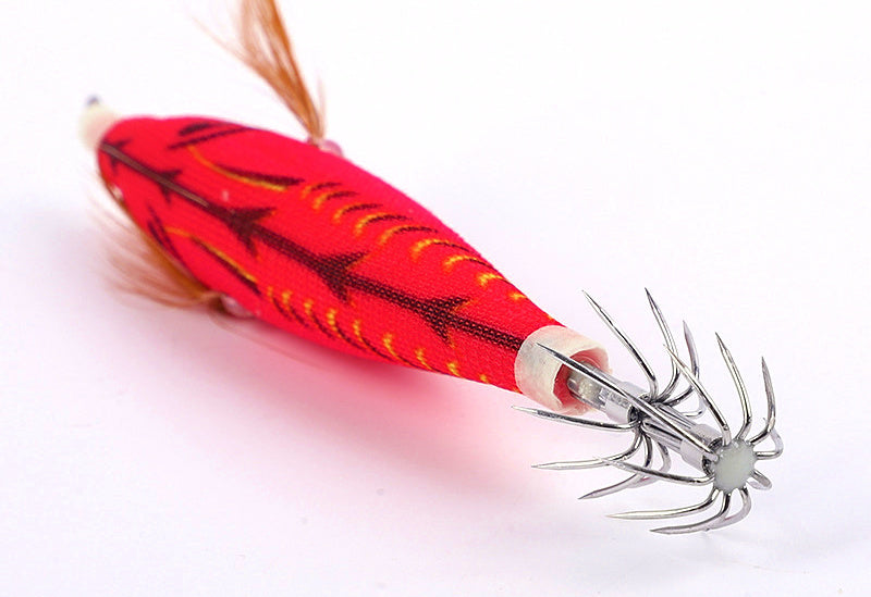 Strong Glow Wood Shrimp Squid Jig for Boat Fishing – product photo