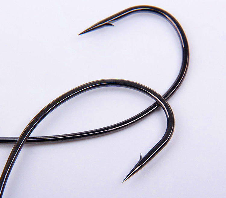 Pre-Tied Bent-Shank Hook Rigs, Carbon Steel, 2/0–4/0 – product photo
