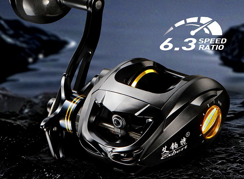 Slow Pitch Jigging Reel, 6.3:1, Aluminum, Left/Right Hand – product photo