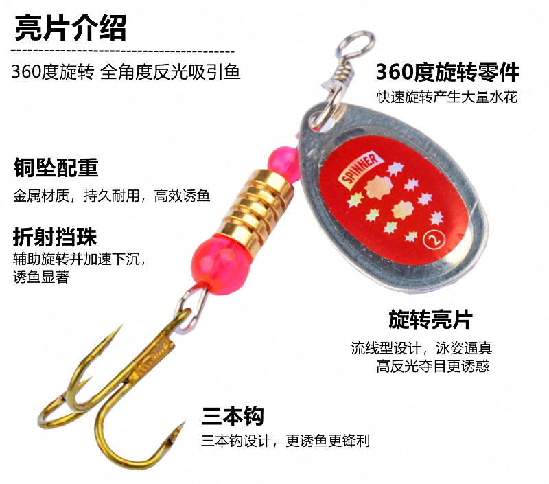 16-Piece Spinner & Spoon Lure Kit with Carry Bag – product photo
