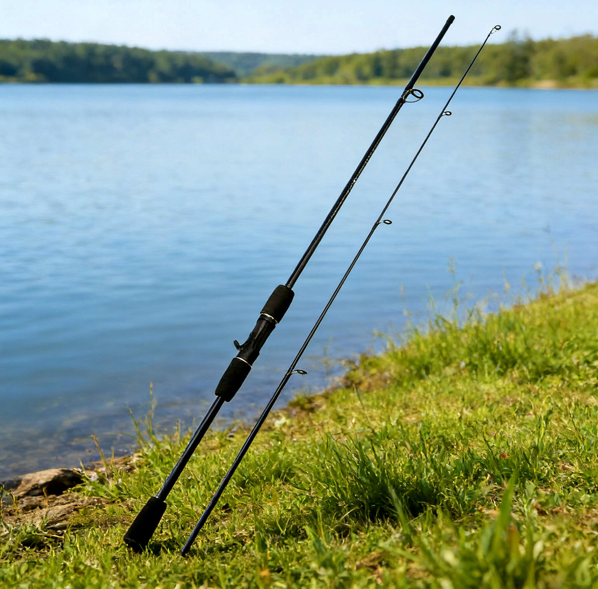 2-Piece Fiberglass Lure Rod Combo, 1.65–2.4 m (5.4–7.9 ft)