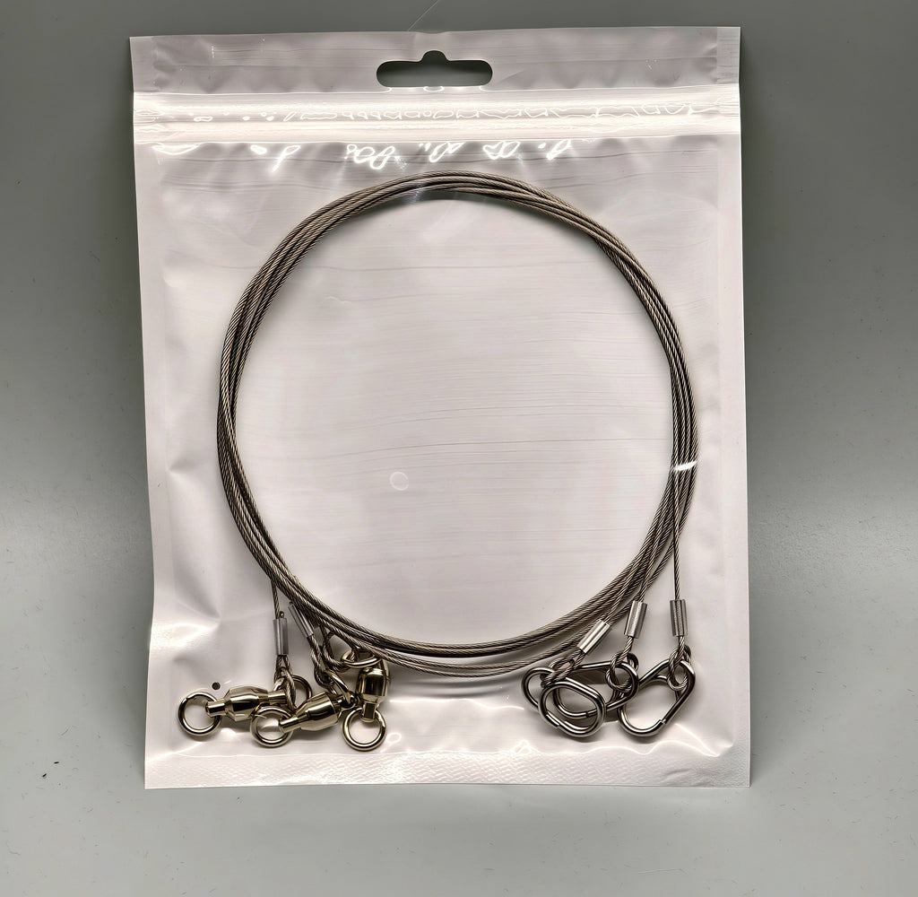 49-Strand Coated Steel Wire Leader, 30–100 cm (12–39 in) – product photo