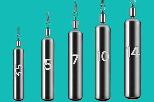 Inverted Bullet Sinkers, 0.12–0.71 oz (3.5–20 g) – product photo