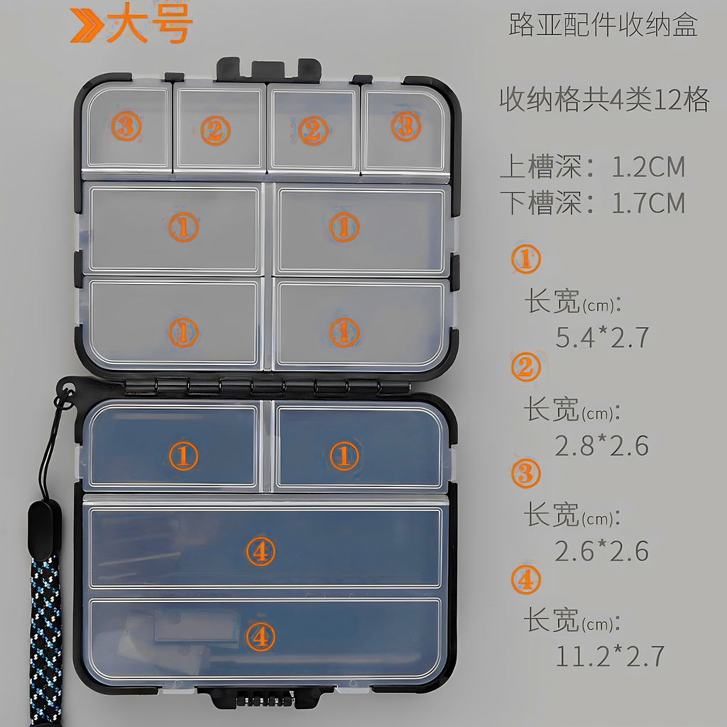 Mini Tackle Box for Hooks & Small Lures, ABS Storage Case – product photo