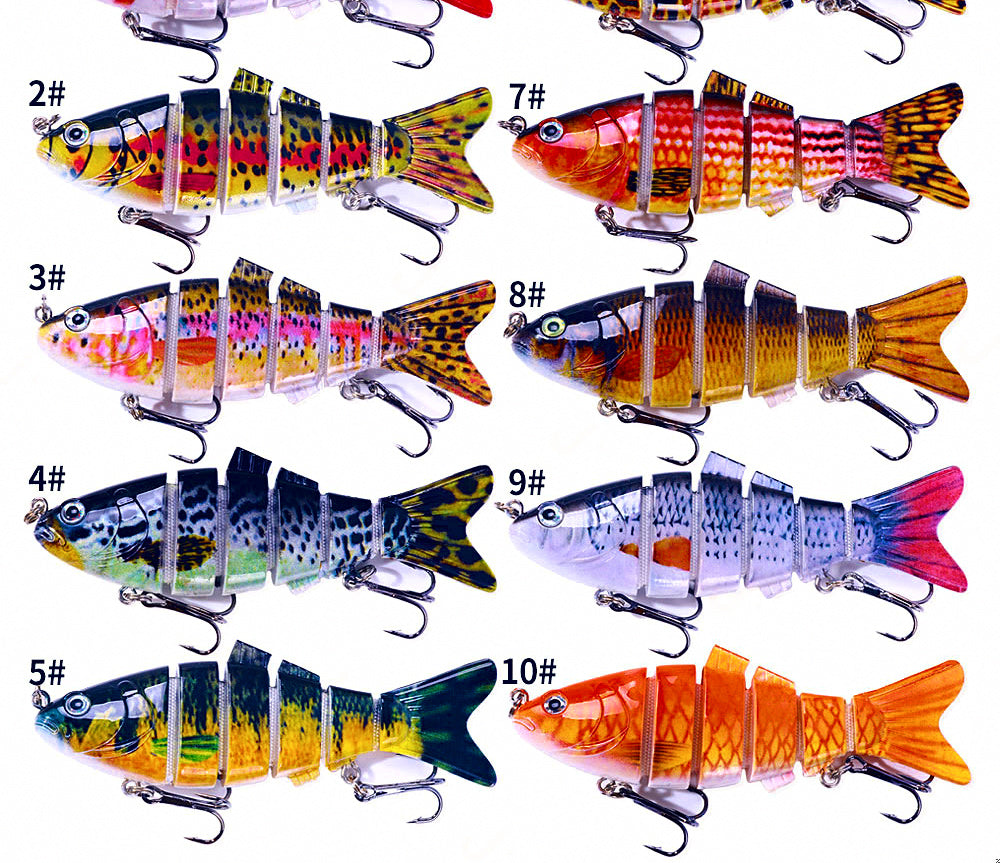 Jointed Swimbait Lure, 10 cm 18 g (0.6 oz), Size 6 Hooks – product photo
