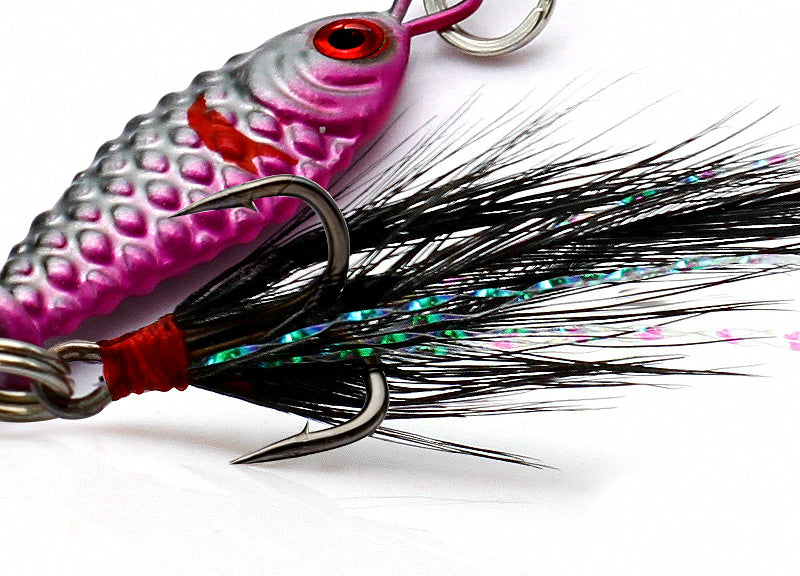 Mini Metal Casting Jig Spoon, Micro Lure, 4 Colors – product photo