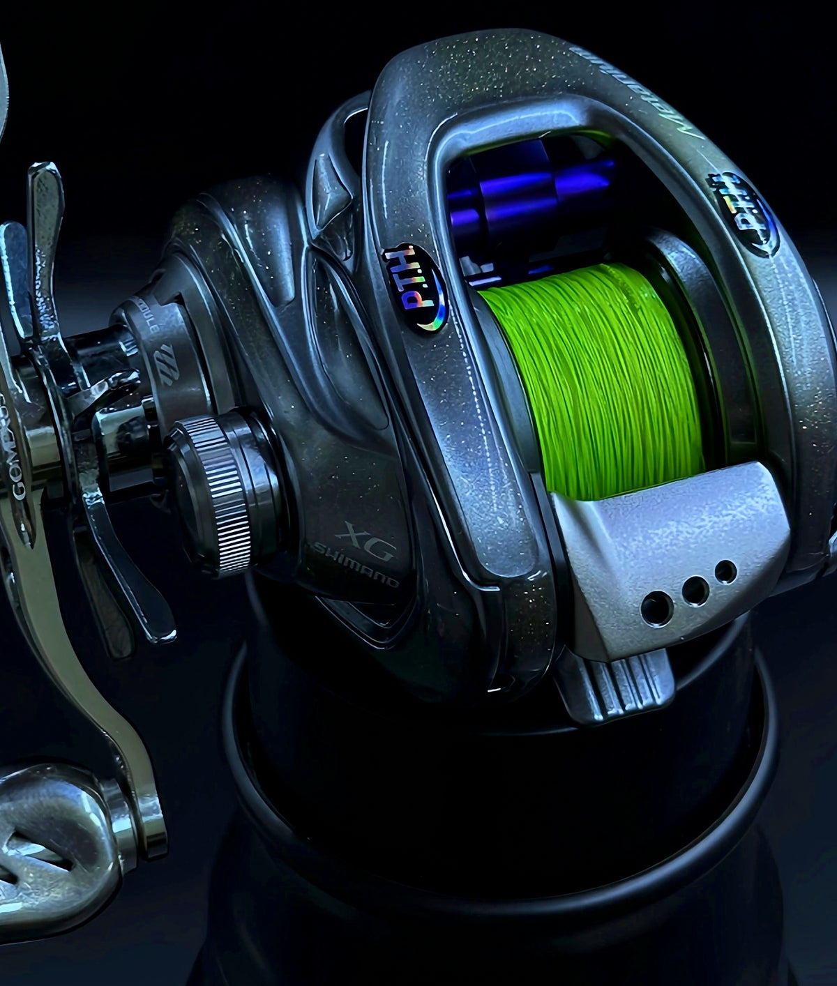 Baitcasting Reel Protective Film, Clear 3D Cloth-Texture Wrap – product photo