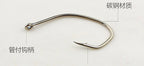 Long Shank Live Shrimp Bait Hooks, Barbed, Eyed, 50 pcs – product photo