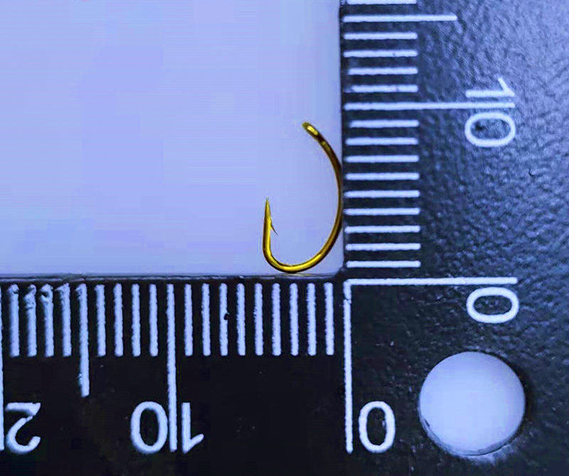 Long Shank Curved Fly Hooks, Size 10–20, 50/100 pcs – product photo
