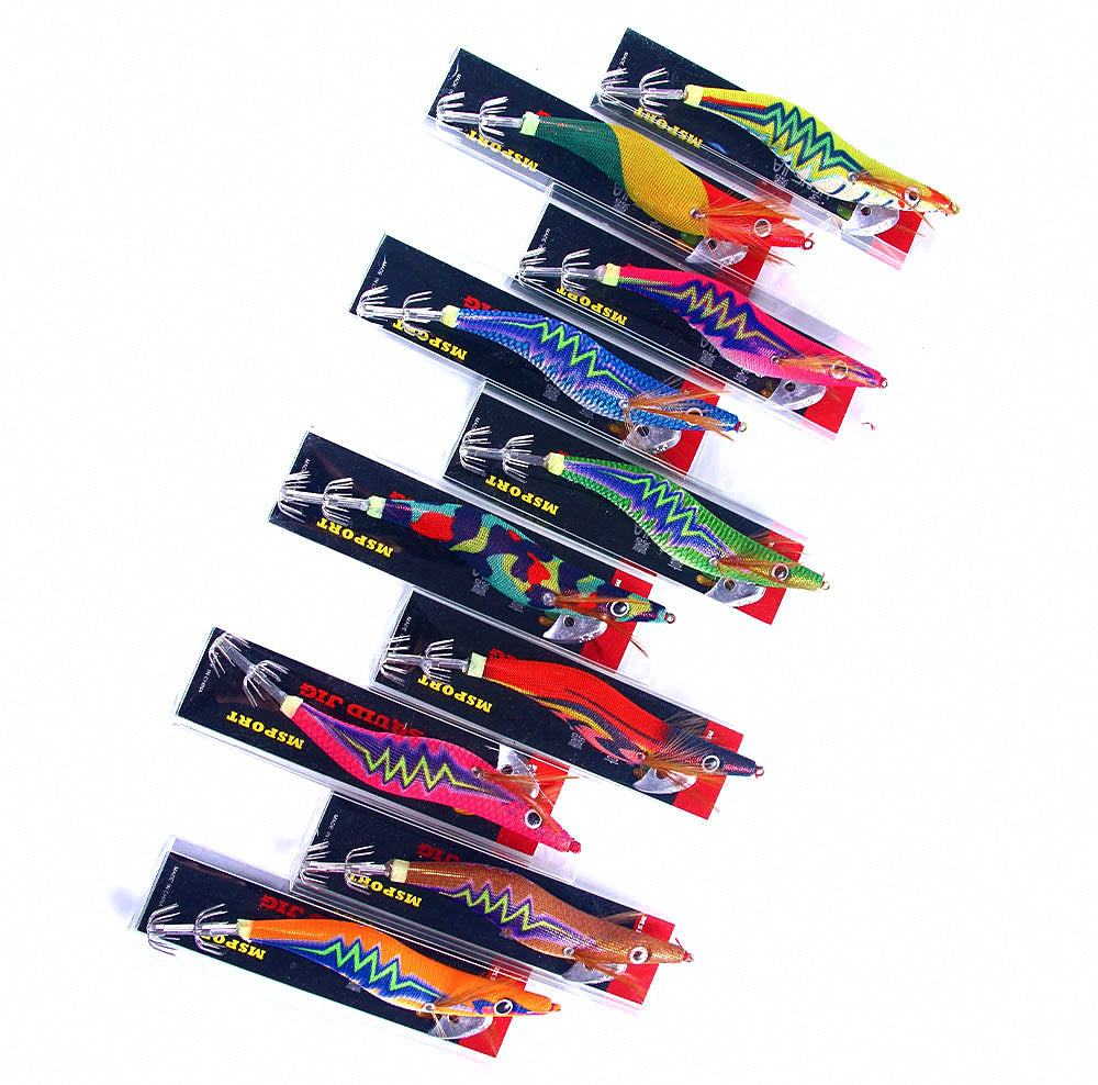 Egi Squid Jig, Wood Shrimp Style, 10.5–14 cm (4.1–5.5 in) – product photo