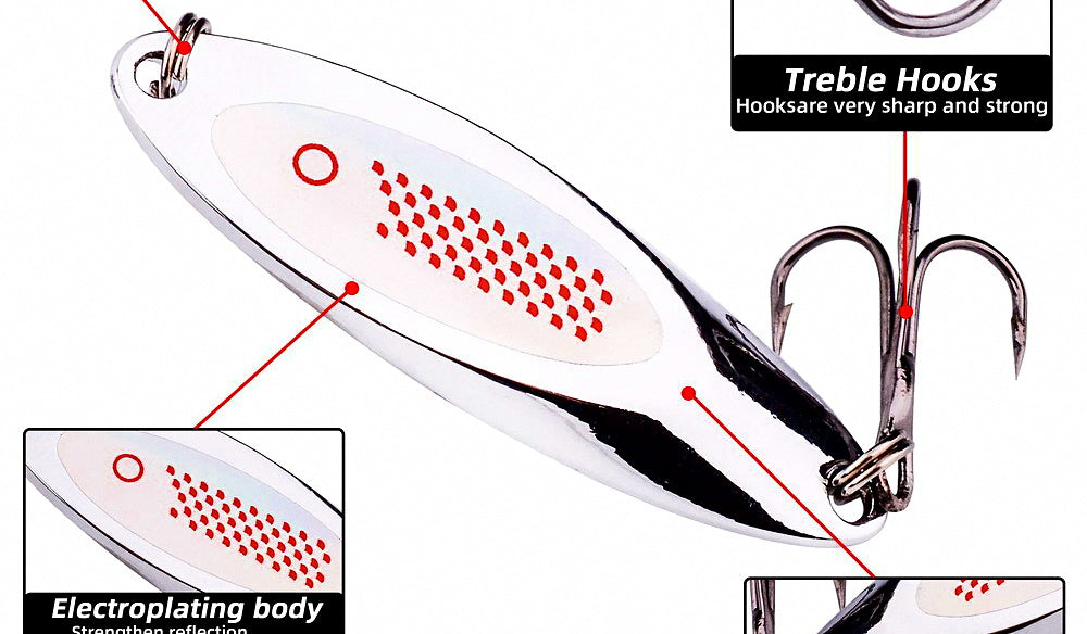 Silver VIB Metal Jig Lure, 10–42 g (0.35–1.5 oz) – product photo